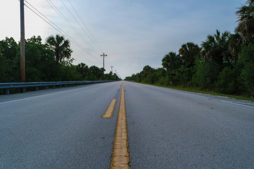 Straße druch die Everglades